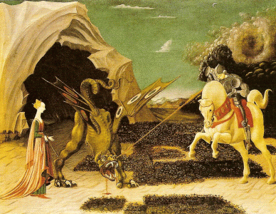 Pin, XV, Ucello, Paolo, San Jorge y el Dragn, N. Gallery, London, 1456