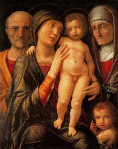 Pin, XV, Mantegna, Andrea, La SAgrada Familia con Santos, Gemaldegaleri Art Meister, Dresde, Alemania, 1495-1505