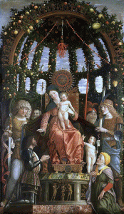 Pin, XV, Mantegna, Andrea, Madona de la Victoria, M. Louvre, Pars, 1496