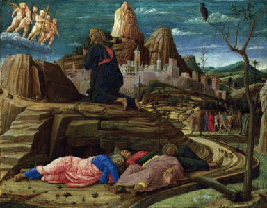 Pin, XV, Mantegna, Andrea, La agona en el huerto, National Gallery, N. York, USA, 1460