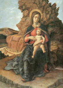 Pin, XV, Mantegna, Andrea, Madona de la Cantera, M. Uffizi, Florencia, 1489