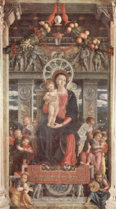 Pin, XV, Mantegna, Andrea, Madona con Nio y Santos, Retablo, Baslica de San Zenn, Verona, 1459