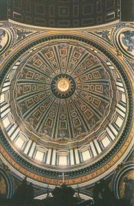 Arq, XVI, Buonarroti, Miguel Angel, Baslica de San Pedro, interior, cpula, Vaticano, Roma, 1564-1589