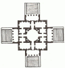 QArt, Arq, XVI,, Palladio, Andrea, Villa Capra o Rotonda, Plano, Vicenza, Italia, 1567-1569