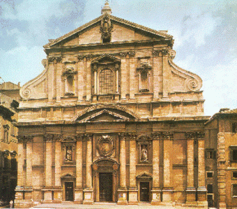 Arq, XVI, Vignola, Jacopo, Iglesia de Jes, Exterior, fachada principal, Roma, 1571-1575