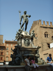 Esc, XVI, Bolonia, Juan de, Fuente de Neptuno, Plaza Mayor, Bolonia, 1563