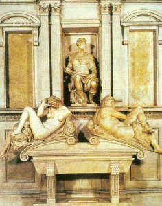 Esc, XVI, Buonarroti, Miguel Angel, Tumba del Duque Giuliano, Iglesia de San Lorenzo, Capilla Mdici, Florencia, 1519-1534