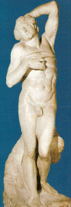 Esc, XVI, Miguel Angel, Esclavo, M. Louvre, Pars, 1513