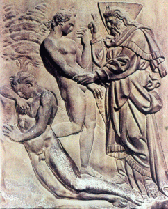 Esc, XVI, Quercia, Jacopo della, Creacin de Eva, Iglesia de San Petronio, Bolonia, 1425-1435