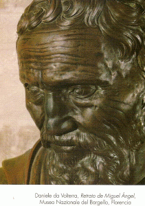 Esc, XVI, Volterra, Daniele, Retrato de Miguel Angel, M. Bargello, Florencia