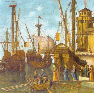 Pin, XVI, Carpaccio, Vittore, Vida de Santa Ursula, Galeras de la Academia, Venecia, 1490-1496