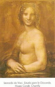 Dibujo, XV-XVI, Vinci, Leonardo da, Estudio para la Gioconda, M. Conde, Chantilly, Francia 