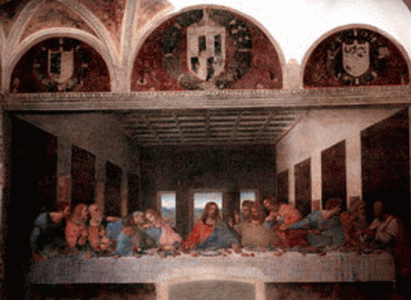 Pin, XV, Vinci, Leonardo da, La Sagrada Cena, Convento de Santa Mara de las Gracias, Miln, 1495-1497