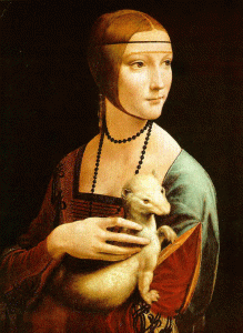 Pin, XV, Vinci, Leonardo da, Mujer con el armio, 1483-1490