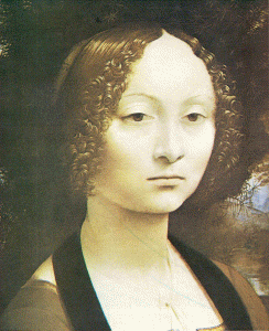 Pin, XV-XVI, Vinci, Leonardo da, Retrato de Ginevra Benci, Gallery, National, Wasingthon, USA