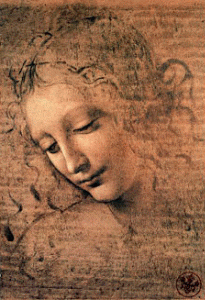 Dibujo, XV-XVI, Vinci, Leonardo da, Testa de Faniciulla