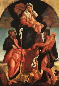 Pin, XVI, Bassano, Jacobo, Virgen y Nio con santos, 1545-1550