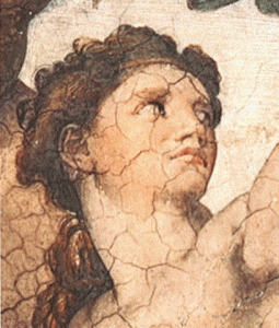 Pin, XVI, Buonarroti, M. Angel, Capilla Sixtina, Eva, San Pedro, Vaticano, Roma, 1508-1512