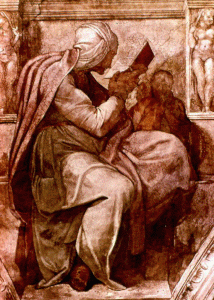 Pin, XVI, Buonarroti, M. Angel, Capilla Sixtina, La Sibila Cumana, San Pedro, Vaticano, Roma, 1508-1512