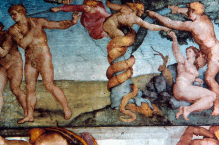 Pin, XVI, Buonarroti, M. Angel, Pecado original, San Pedro, Vaticano, Roma, 1508-1512