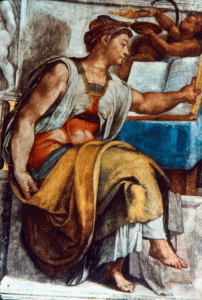 Pin, XVI, Buonarroti, M. Angel, Capilla Sixtina, La Sibila Eritrea, San Pedro, Vaticano, Roma, 1508-1512