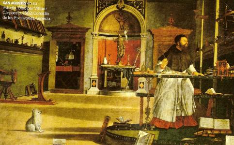 Pin, XVI, Carpaccio, Vittore, San Agustn en el estudio, Cofrada de los Esclavones, Venecia