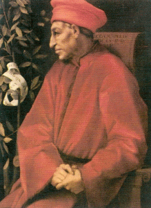 Pin, XVI, Pontorno, Jos, Retrato de Cosme el Viejo, G. Uffizi, Florencia, 1518