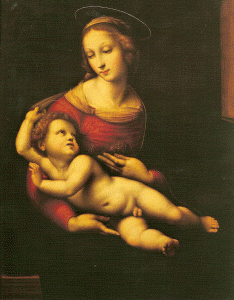 Pin, XVI, Sanzio, Raphael, La Virgen y el Nio, National Gallery, Londos, 1508