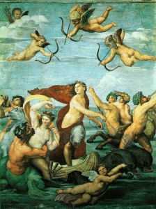 Pin,, XVI, Sanzio, Raphael, Triunfo de la ninfa Galatea, 1512-1514