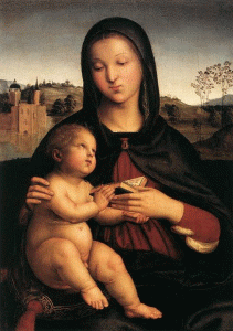 Pin, Sanzio, Raphael, Virgen con Nio