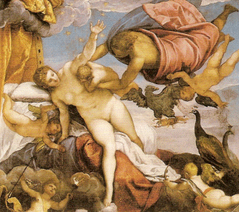 Pin, XVI, Tintoretto o Robusti, Jacopo, Origen de la Va Lctea, National Gallery, London, 1580