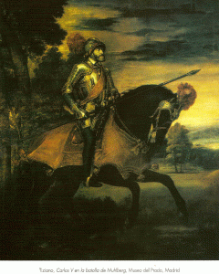 Pin, XVI, Tiziano, Becelloio, Carlos V en la Batalla de Muhlberg, M. Prado, Madrid