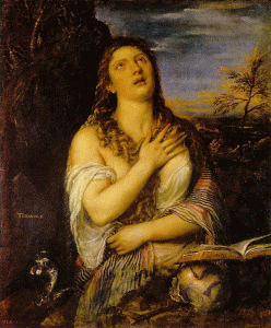 Pin, XVII, Tiziano, Becellio, La Magdalena penitente, 1560