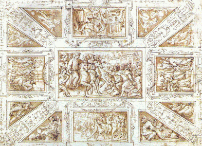 Pin, XVI, Vasari, Giorgio, Falso techo del Saln de Cosme el Viejo, Palacio Vecchio en Florencia, M. Louvre, Pars