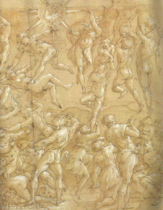 Pin, XVI, Vasari, Giorgio, El Juicio Final, M. Louvre, Pars