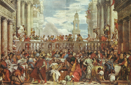 Pin, XVI, Verons, Paolo, Las Bodas de Canaan, Iglesia de San Gregorio, Venecia, 1563