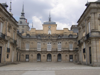 Arq, XVIII, Palacio de la Granja de San Ildefonso, exterior, fachada principal, Segovia, Espaa