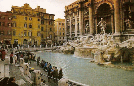 Esc, XVIII, Salvi, Nicola, Nicola y Panini, Jiussepe, Fontana di Trevi, Roma 1762