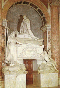 Esc, XVIII, Canova, Antonio, Monumento funerario de Clemente XIII, San Pedro, Vaticano, 1784