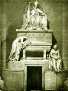 Esc, XVIII, Canova, Antonio, Monumento funerario de Clemente XIV, San Pedro, Vaticano, 1783-1787