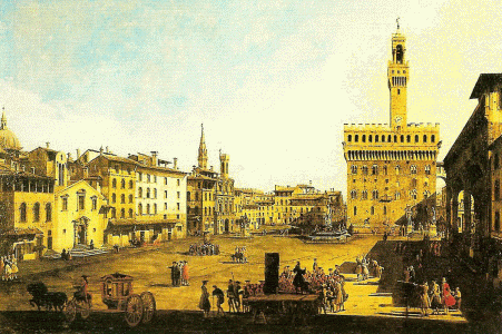 Pin, XVIII, Bellotto, B., Piazza della Signora Magyar, Szepmuveeszeti M., Budapest, 1740-1745