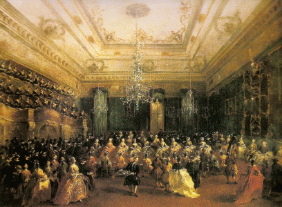 Pin, XVIII, Guardi, Frnacesco, Concierto de gala en Venecia, Staatsgemald, Munich, Alemania, 1782