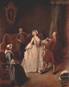 Pin, XVIII, Longhi, Pietro, La leccin de danza, Gallerie dell Academia, 1741
