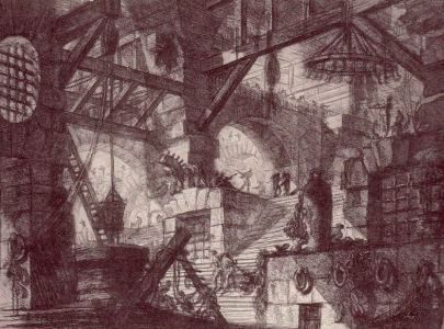 Grabado, XVIII, Piranesi, Giambattista, Crcel de la invencin, 1745-1760 