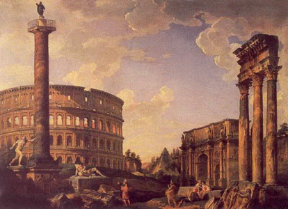Pin, XVIII, Piranesi, Giambattista, Paneles, El Coliseo y otros