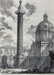 Grabados, XVIII, Piranesi, Giambattista, Veduta di Roma, Columan de Trajano