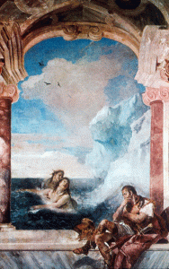 Pin, XVIII, Tiepolo, Giambattista, Frescos de la Villa Valmarana, Vicenza