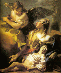 Pin, XVIII, Tiepolo, Biambattista, Agar e Ismael en el desierto, Scuola de Sao Rocco, Venecia, 1732 