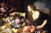 Pin XVII Bruegel Abraham Mujer Eligiendo Frutas 1669