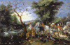 Pin XVII Brueghel El Joven Jan Llevando los Animales al Arca de No